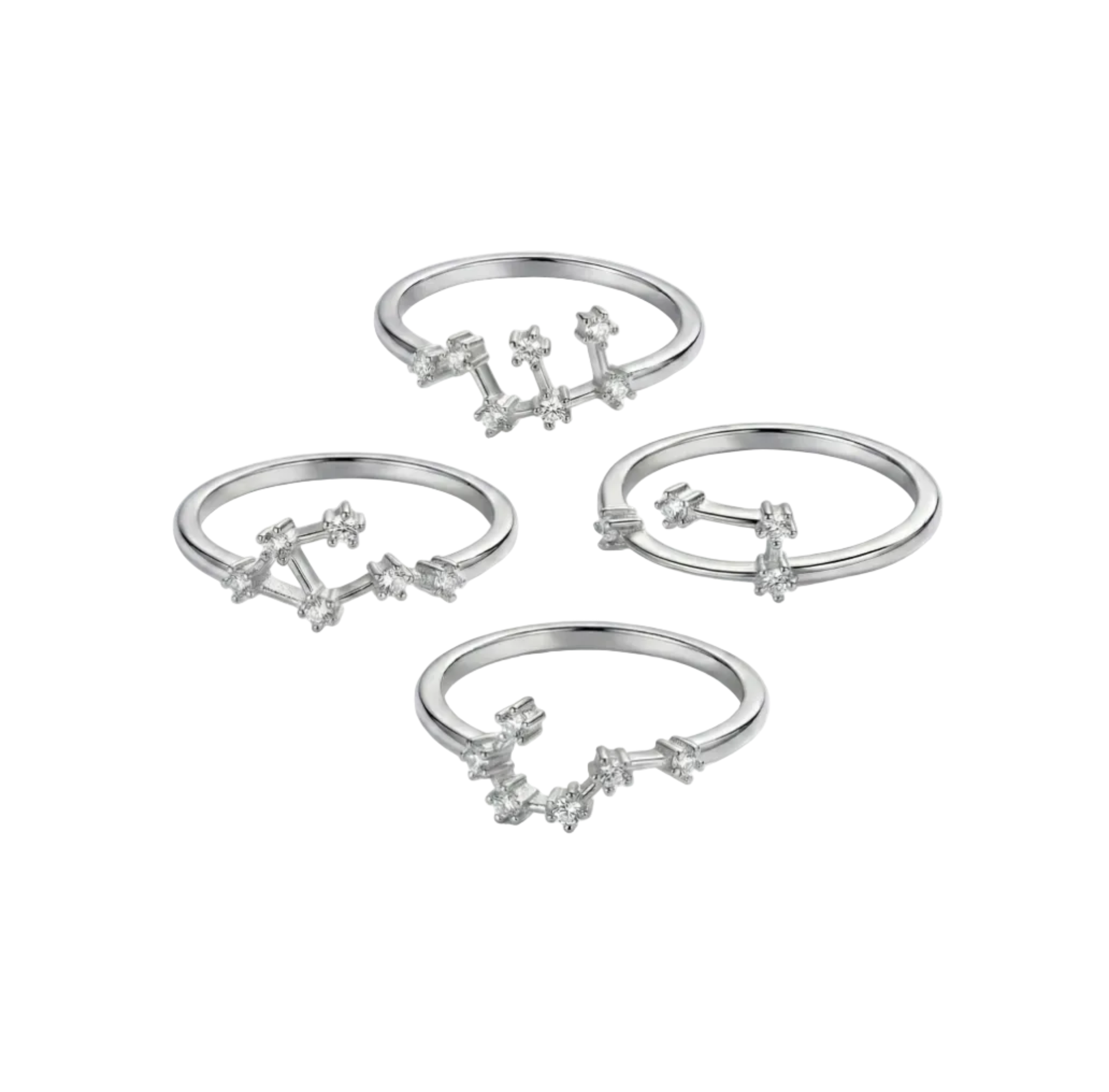 Zodiac Constellation Adjustable Ring