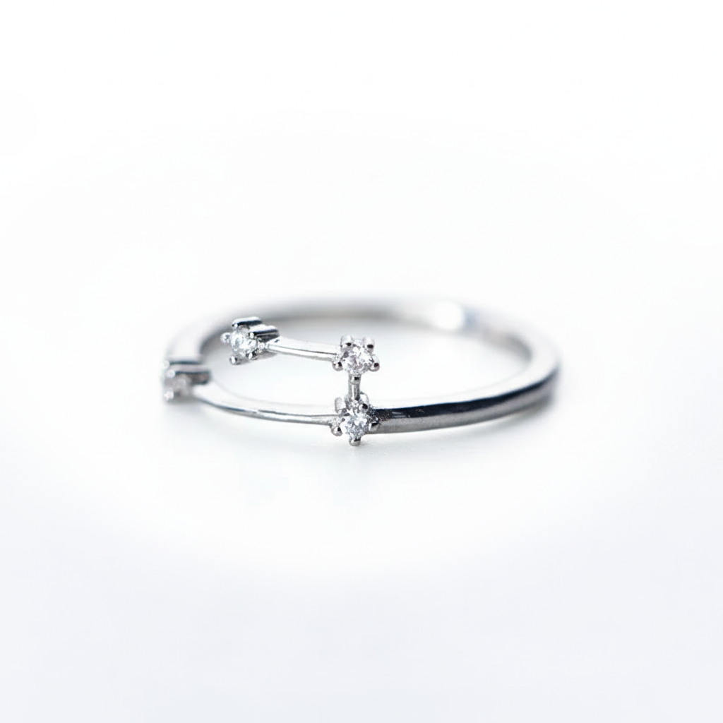Zodiac Constellation Adjustable Ring
