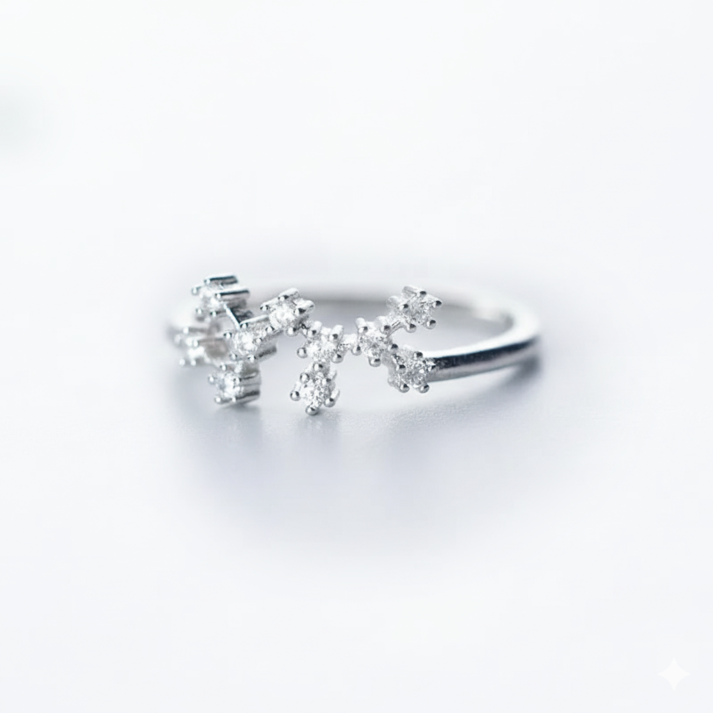 Zodiac Constellation Adjustable Ring