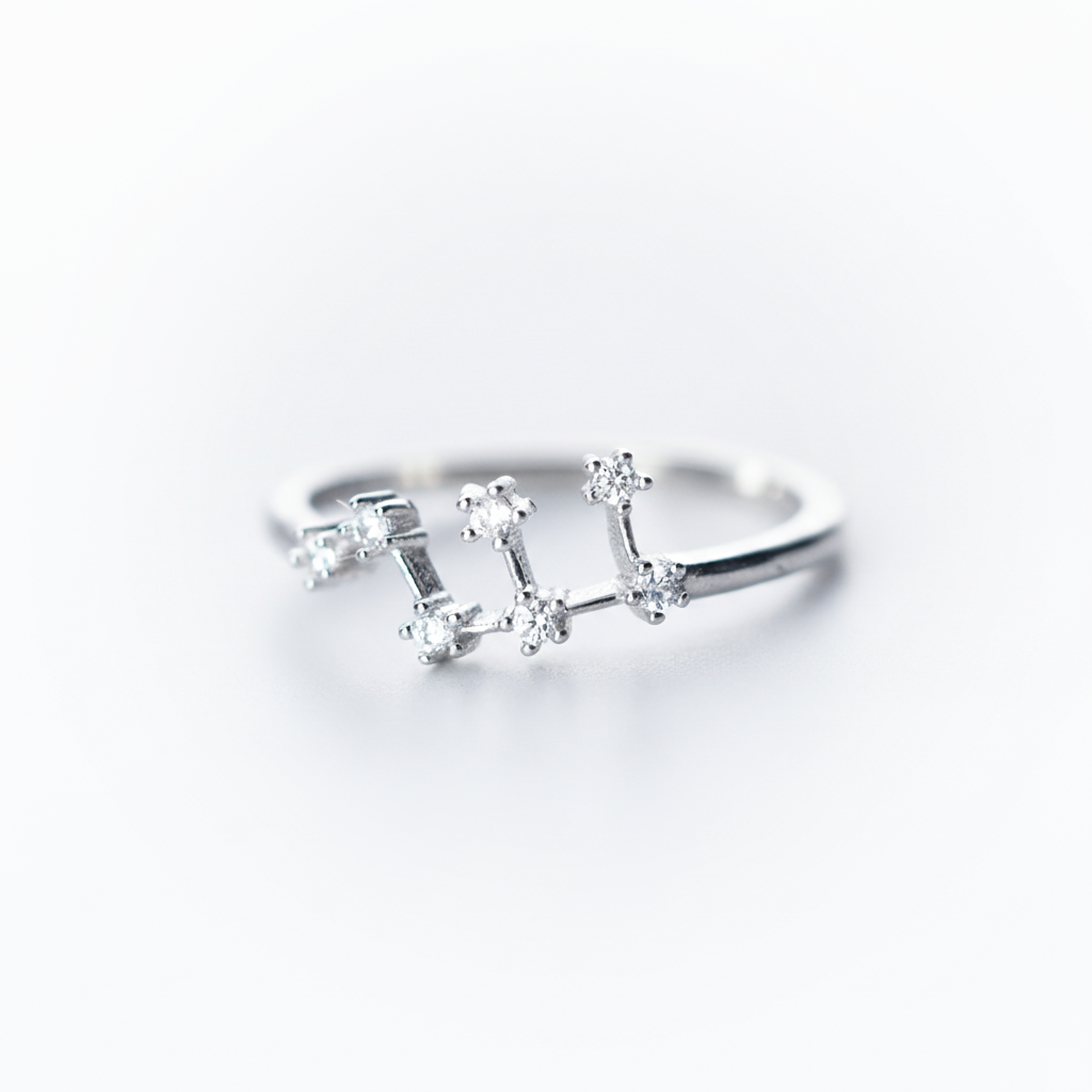 Zodiac Constellation Adjustable Ring