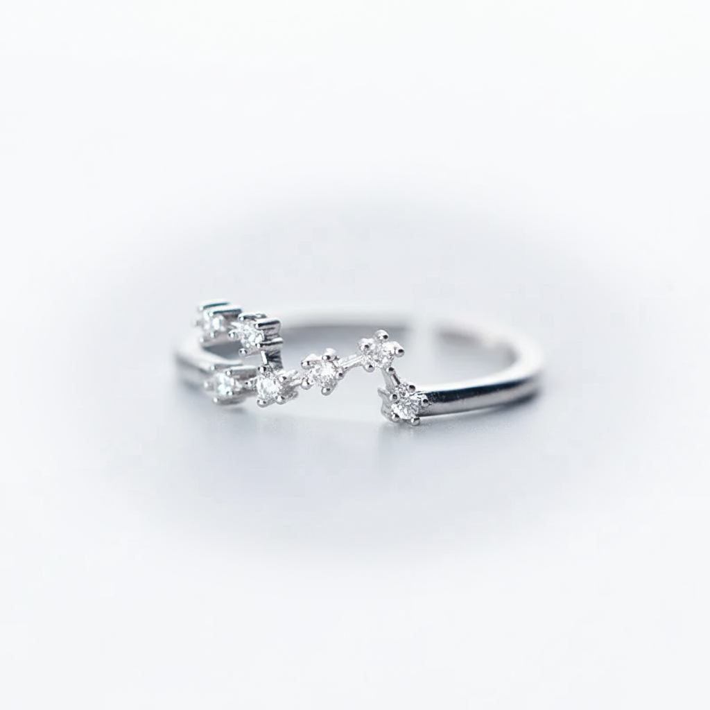 Zodiac Constellation Adjustable Ring