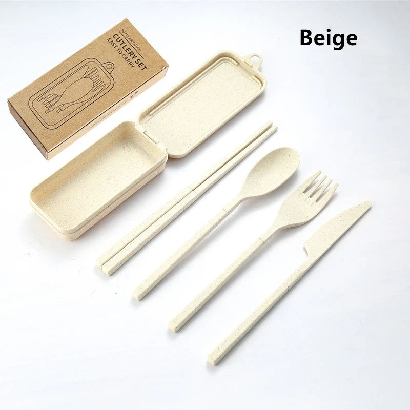Reusable Travel Cutlery Set (4 pcs)