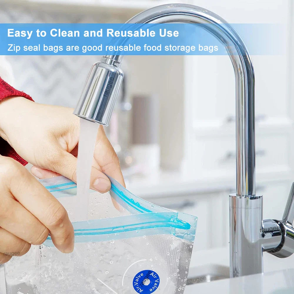 Reusable Vacuum Food Storage Bags (10 pcs)