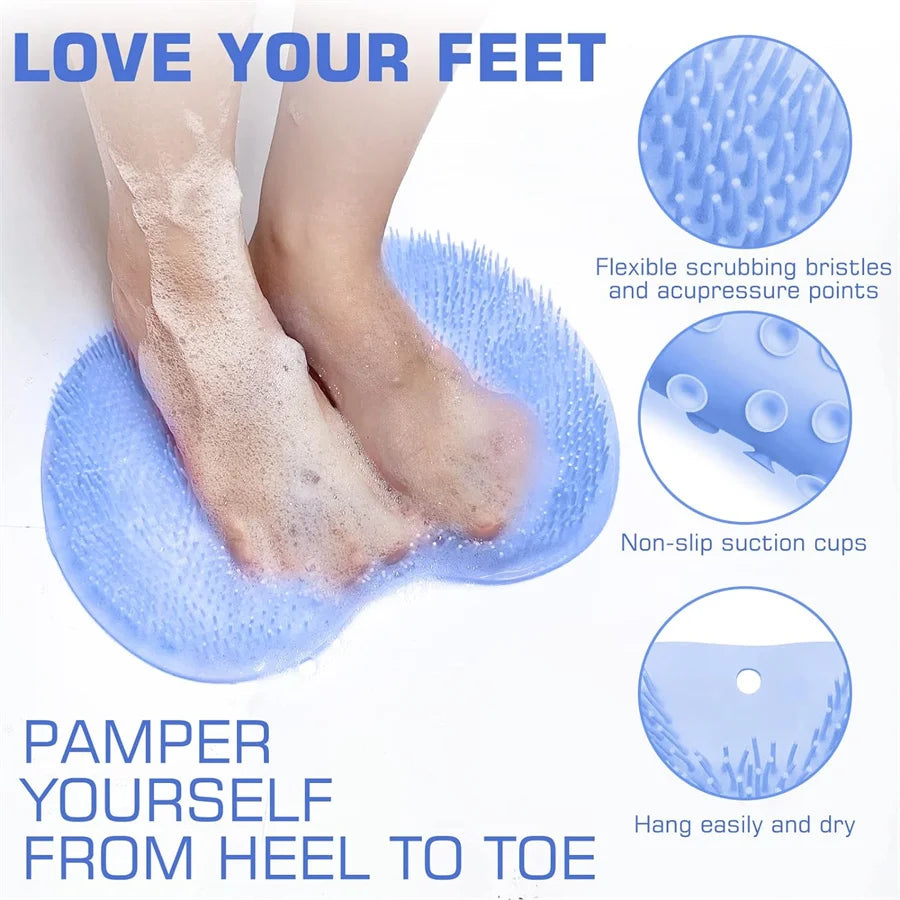 Exfoliating Shower Foot Scrubber Mat