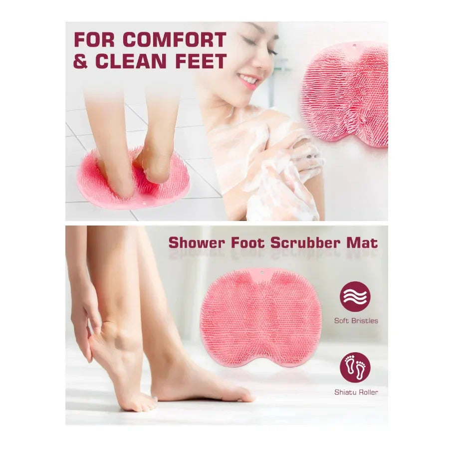 Exfoliating Shower Foot Scrubber Mat